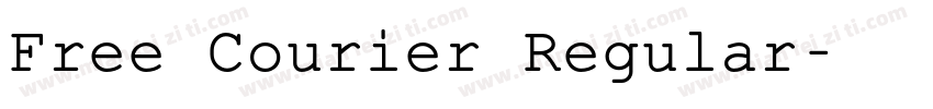 Free Courier Regular字体转换